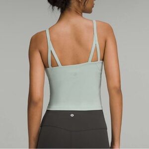 Lululemon Strappy Nulu Shelf Tank Top Silver Blue Size 4 Sz 4 NWT New with Tags